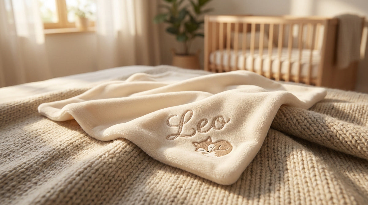 Choisir un cadeau de naissance personnalisé et brodé en France Image
