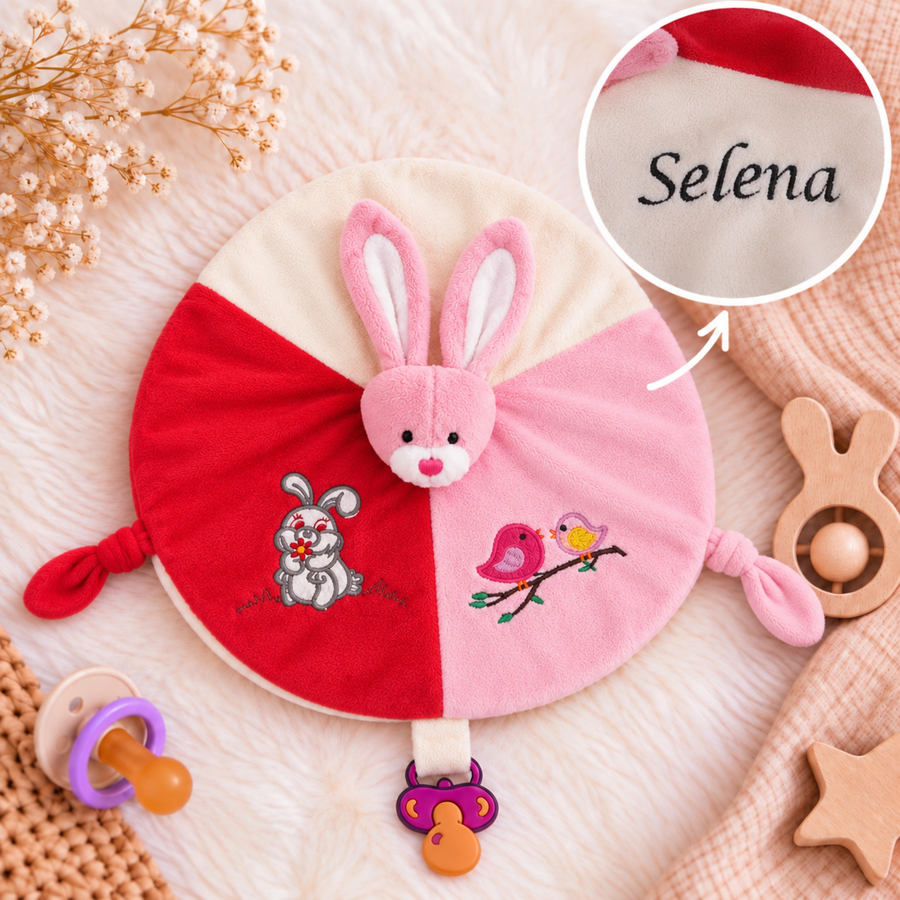 Doudou Lapin Rose